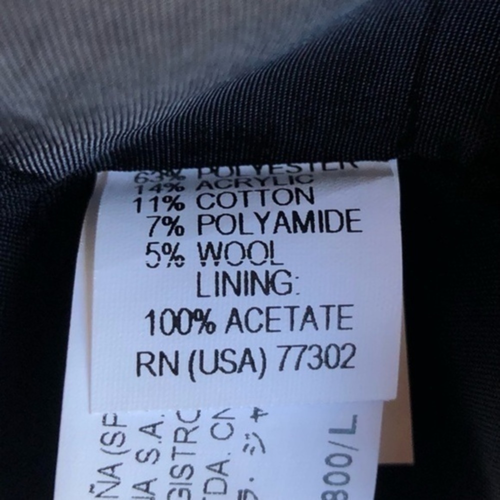 ⛄️ Zara Basic Herringbone Patterned Cowl Neck Bla… - image 10